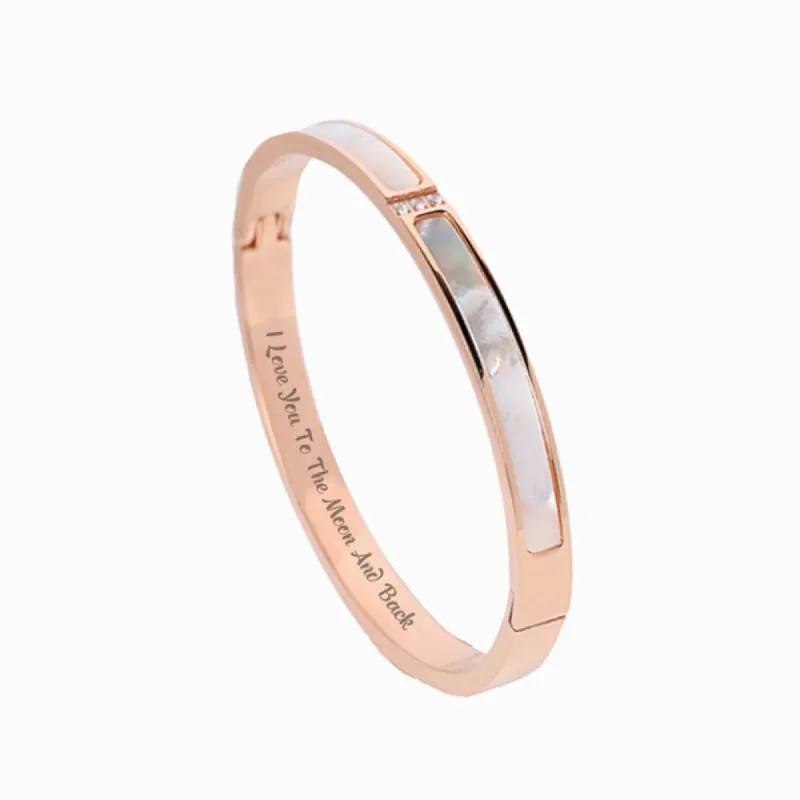 To My Daughter "I Love You to The Moon and Back" Forest Fritillary Bracelet sold by SARAH'S WHISPER