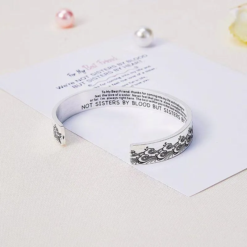 Wave Bracelet for Best Friend – Sisters by Heart sold by SARAH'S WHISPER product image thumbnail 4