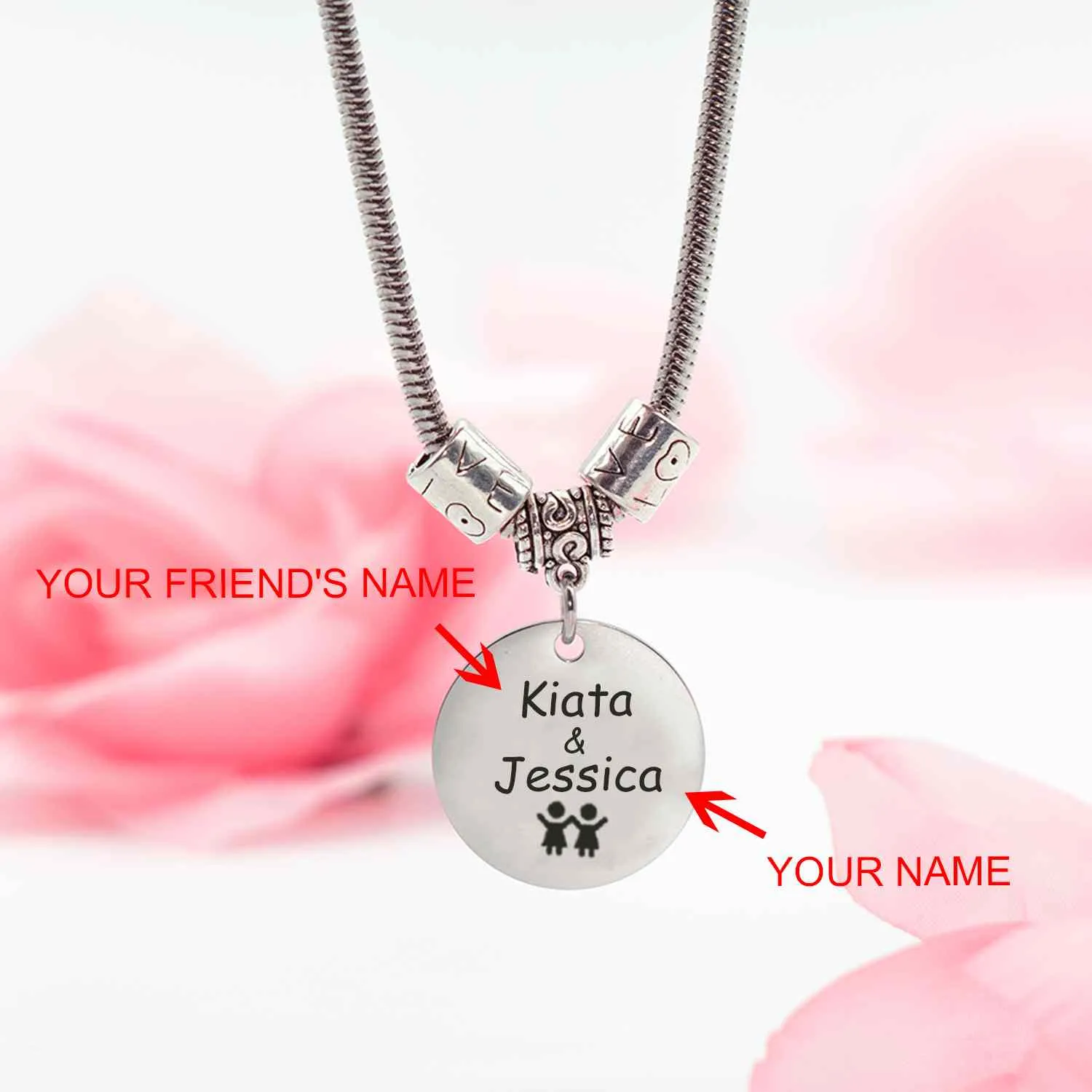 Bestie Bracelet – Custom Name Sisters sold by SARAH'S WHISPER product image thumbnail 2