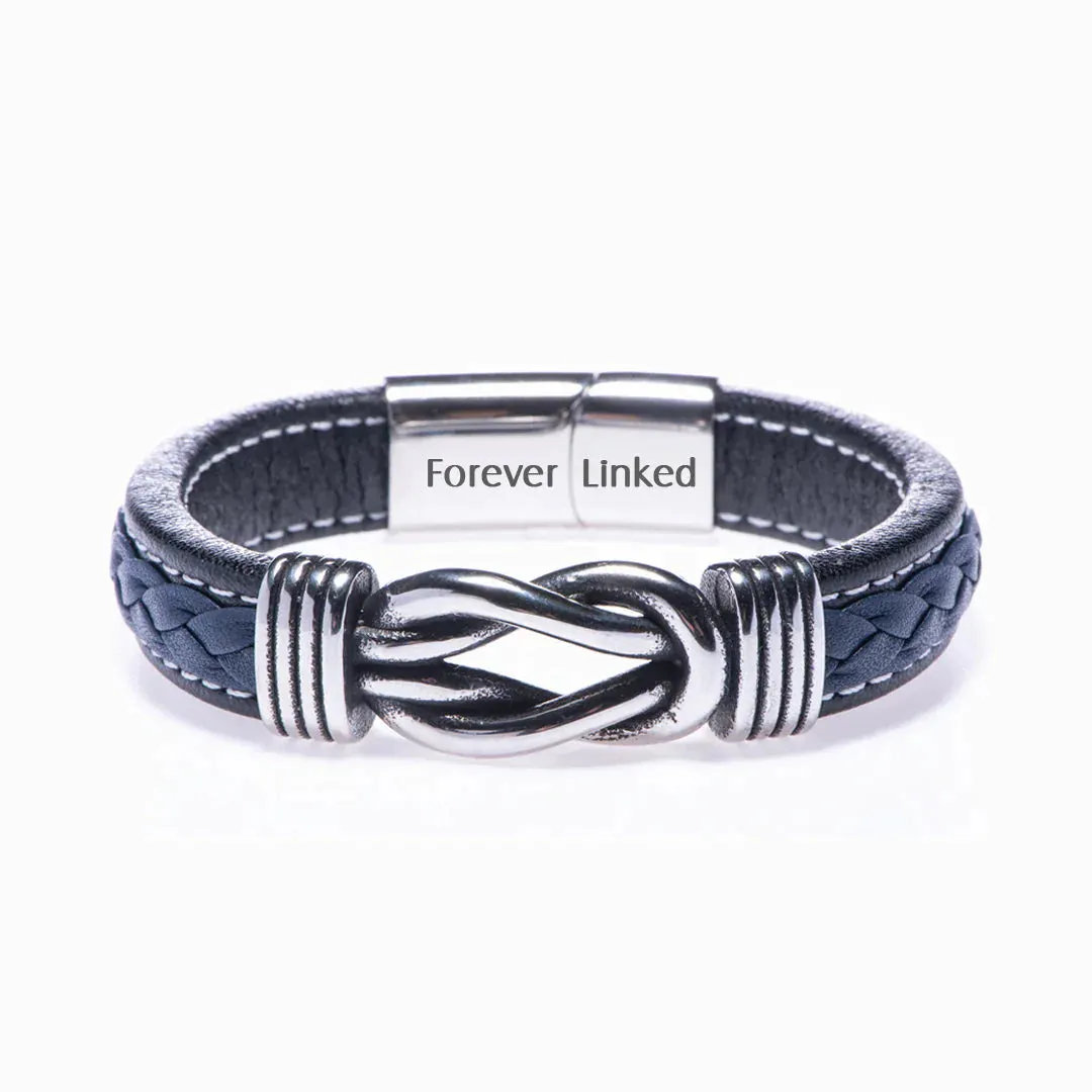 Leather Grandson Bracelet – Always in Heart sold by SARAH'S WHISPER product image thumbnail 3