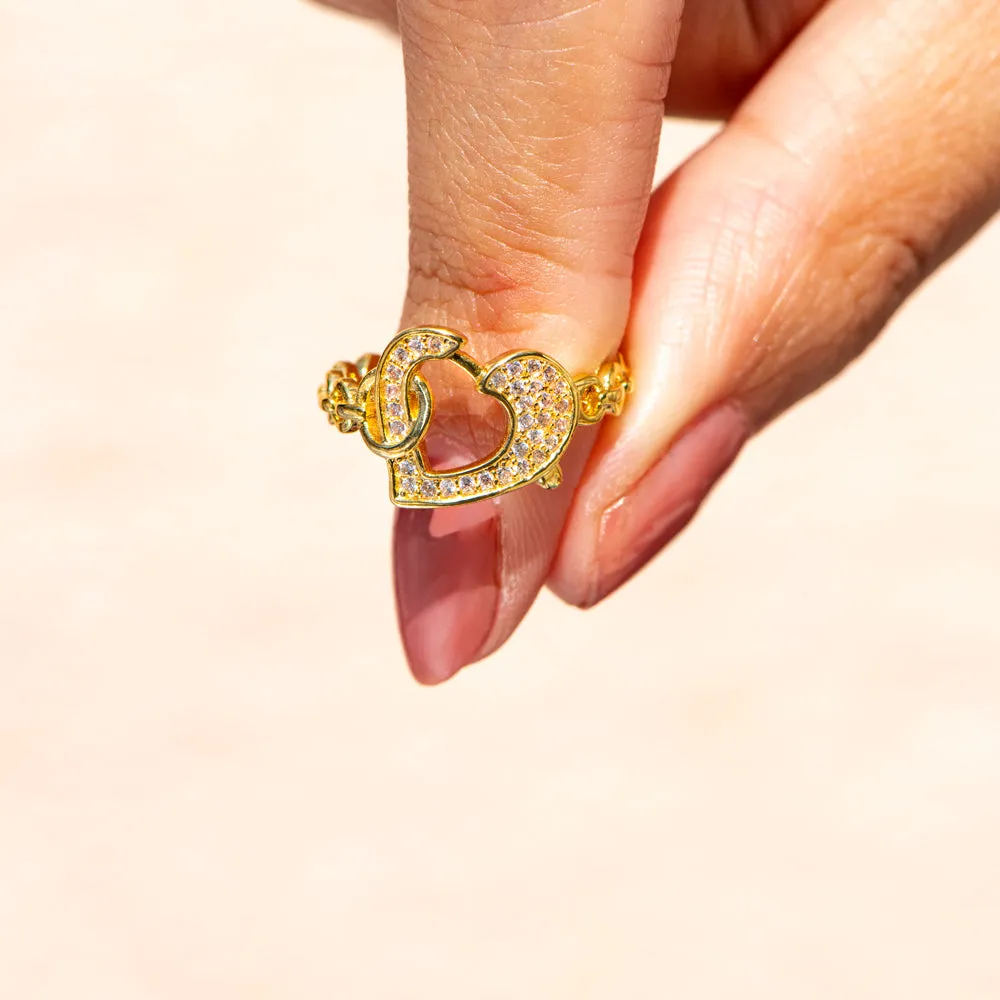 Heart in Heart Ring for Granddaughter sold by SARAH'S WHISPER product image thumbnail 4