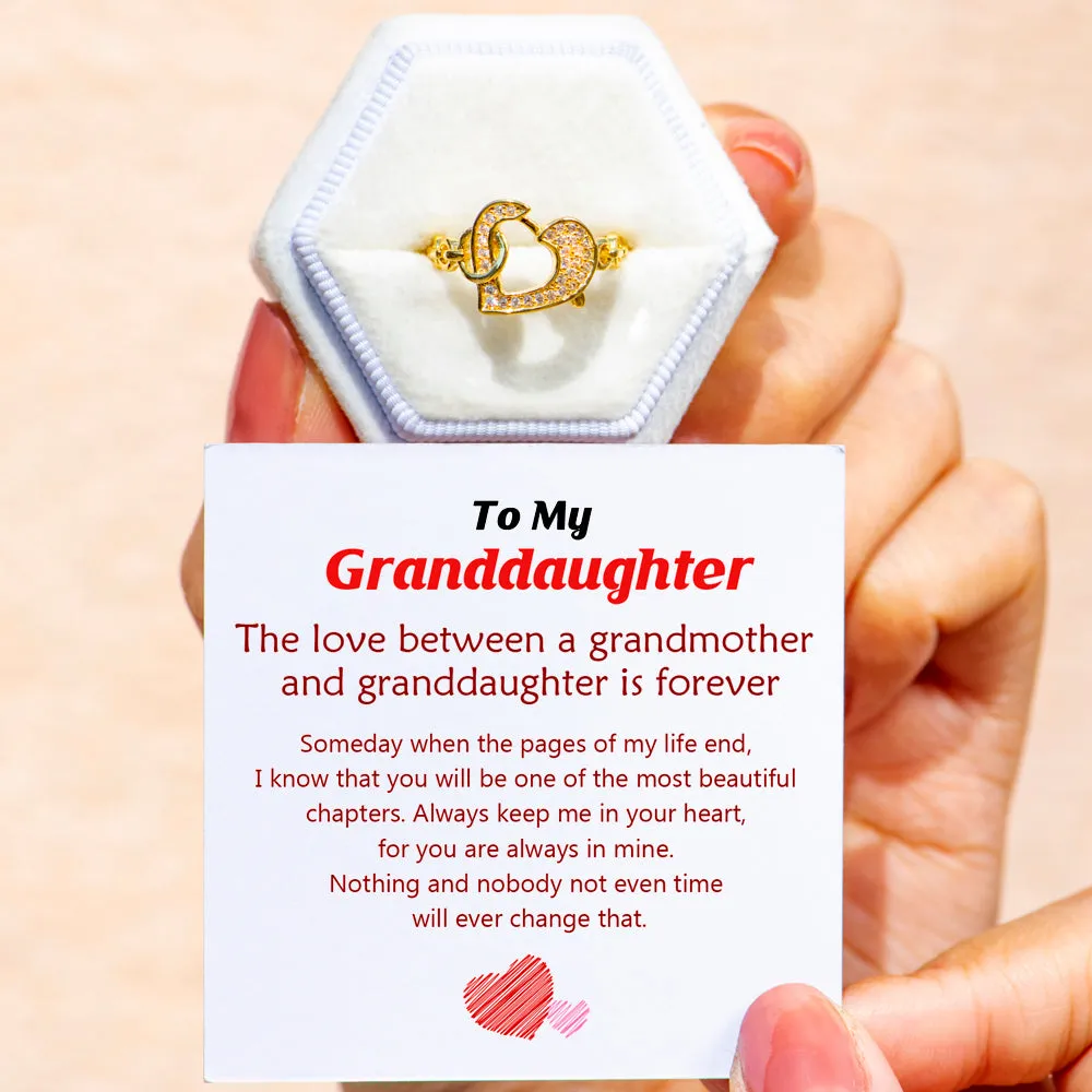 Heart in Heart Ring for Granddaughter sold by SARAH'S WHISPER product image thumbnail 2