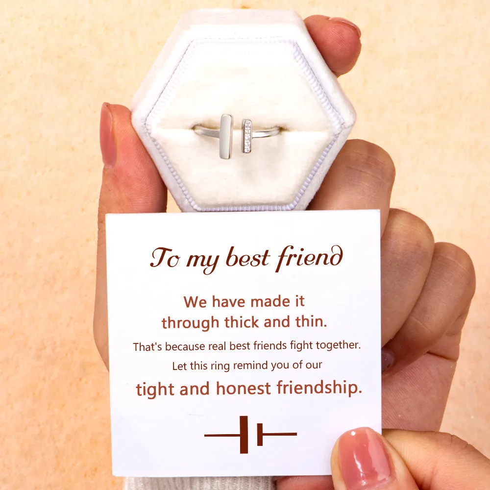 Best Friend Ring – Through Thick And Thin Promise sold by SARAH'S WHISPER product image thumbnail 2