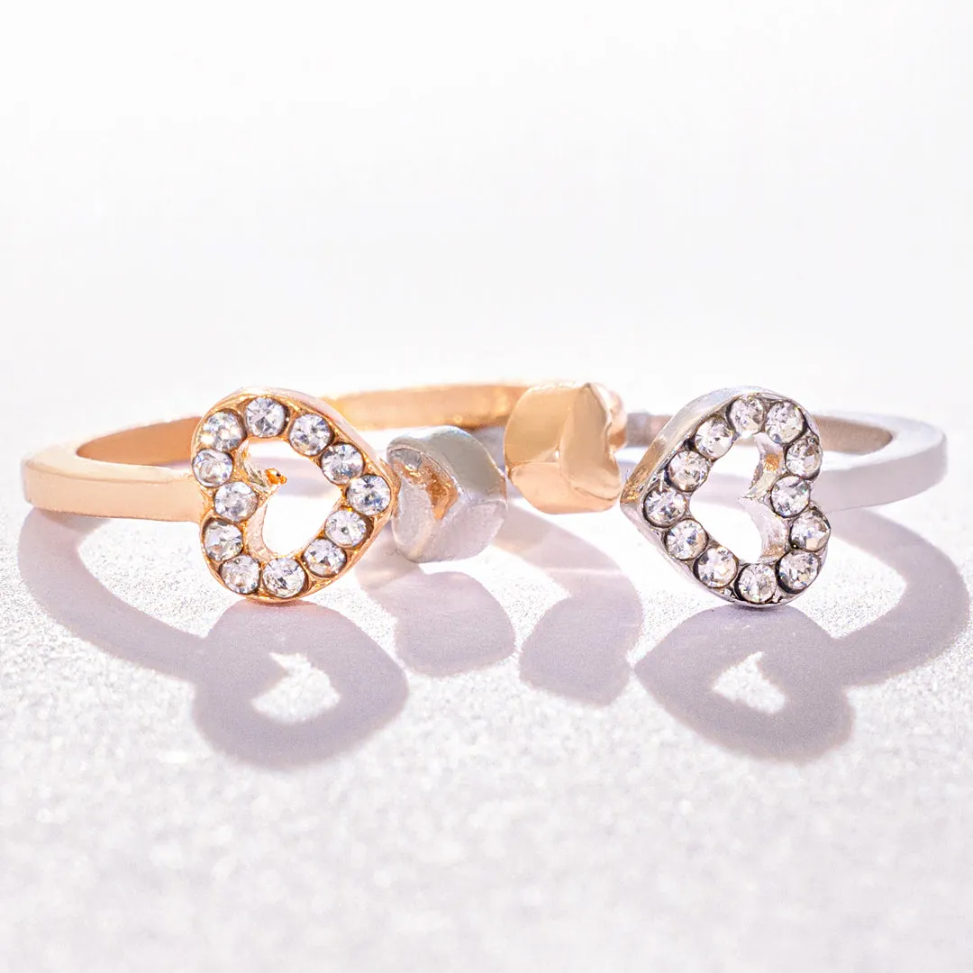 To My Best Friend Thank You Double Heart Ring sold by SARAH'S WHISPER product image thumbnail 5