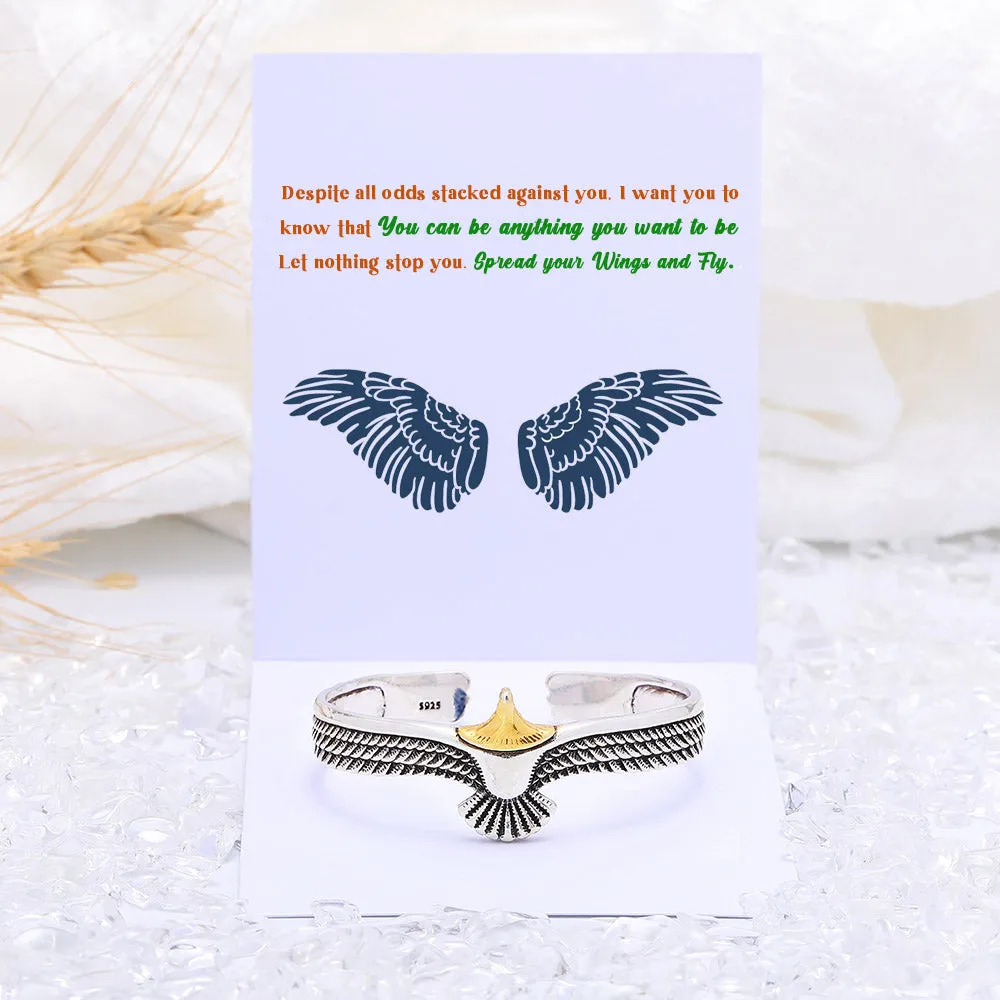 Metal Cuff Bracelets – Spread Your Wings sold by SARAH'S WHISPER product image thumbnail 2