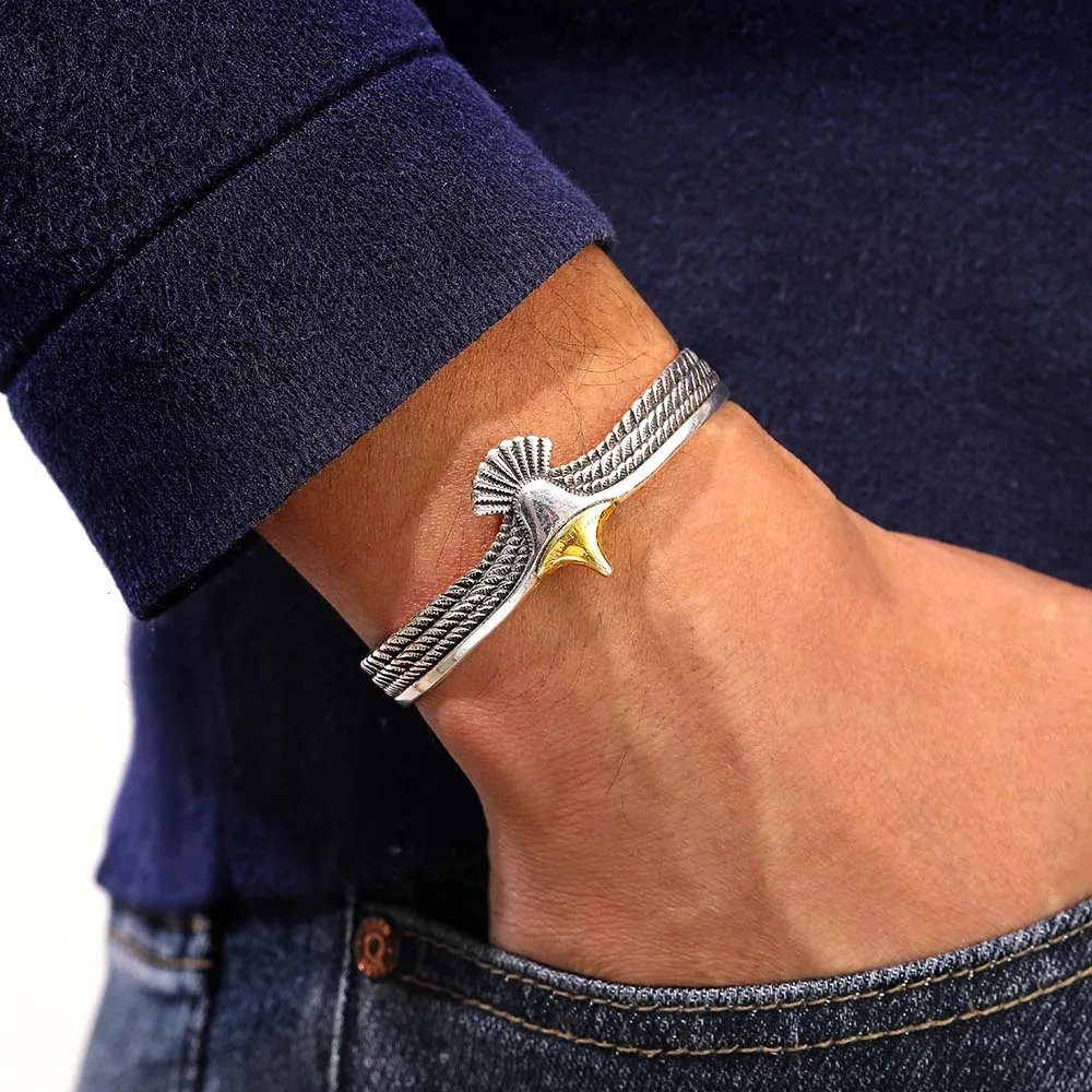 Metal Cuff Bracelets – Spread Your Wings sold by SARAH'S WHISPER product image thumbnail 3