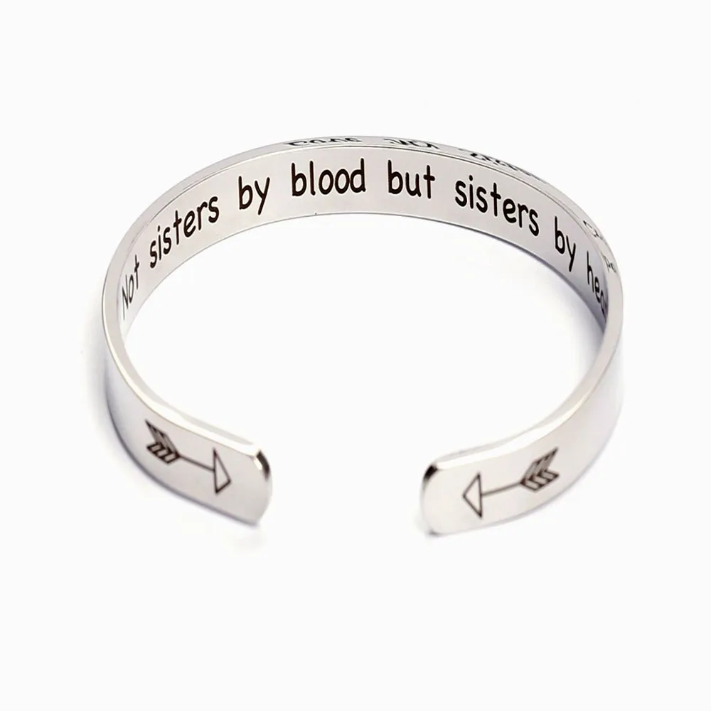 Sister Bangle – Sisters by Heart, Not by Blood sold by SARAH'S WHISPER