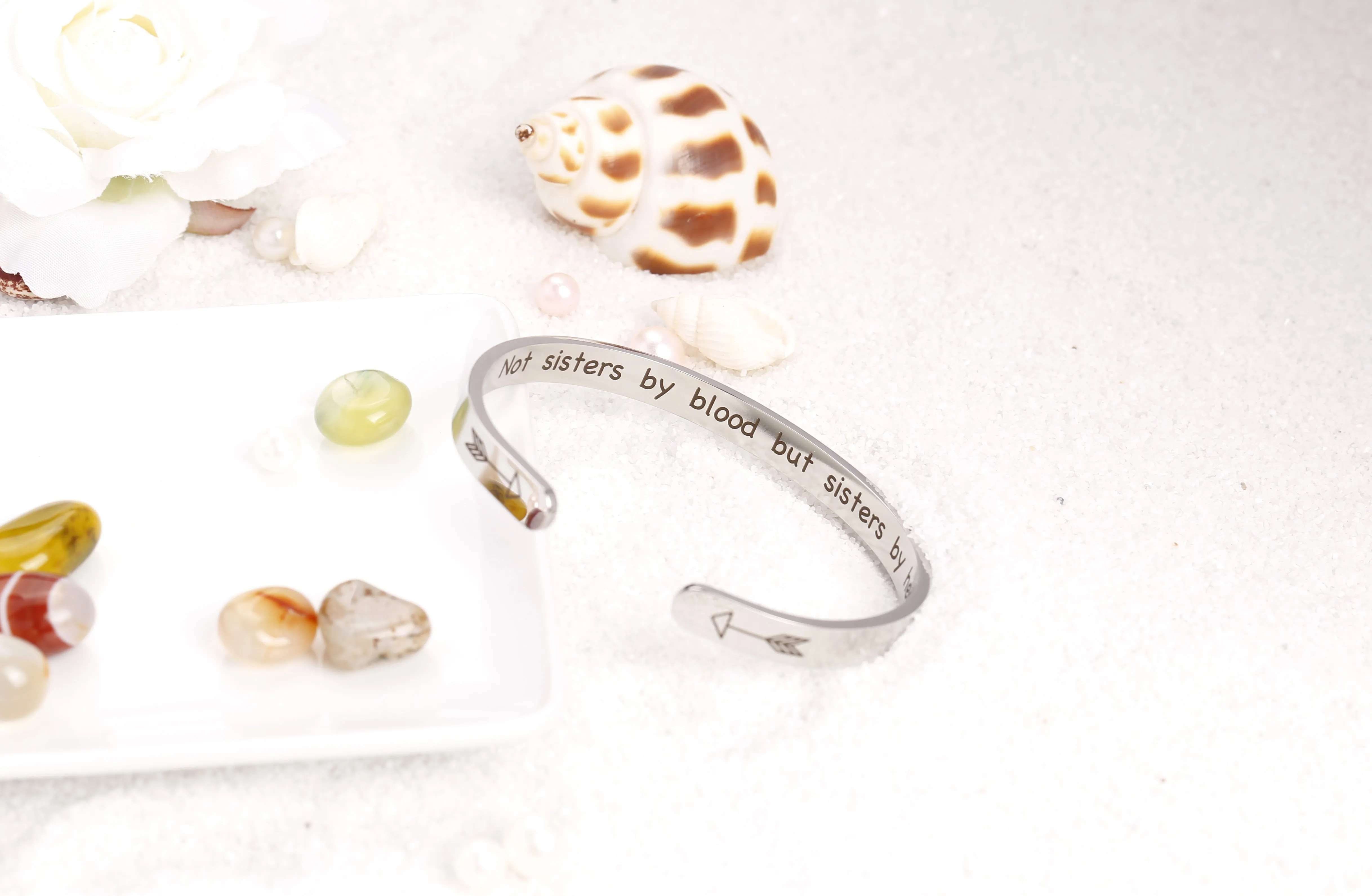 Sister Bangle – Sisters by Heart, Not by Blood sold by SARAH'S WHISPER product image thumbnail 3