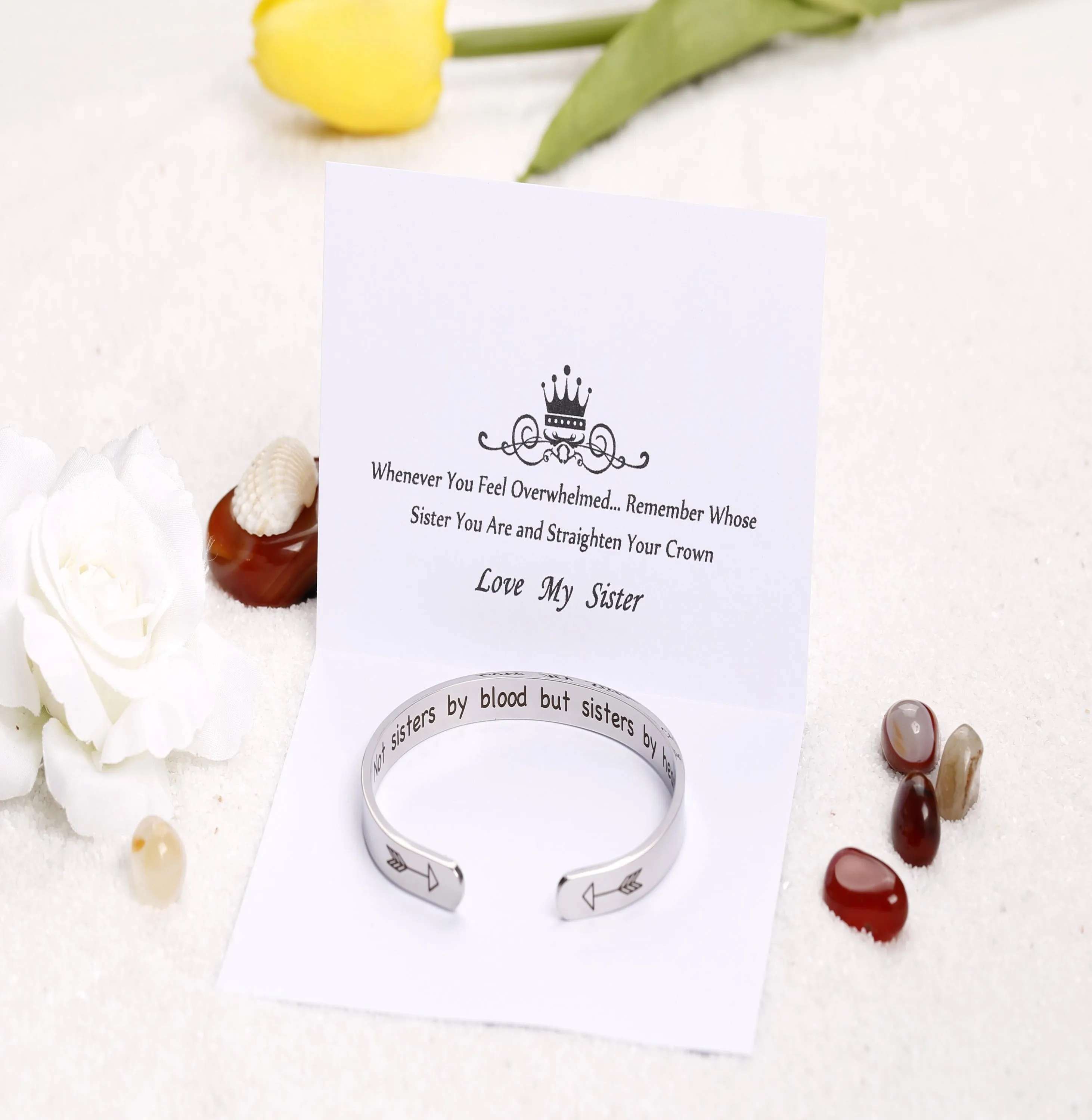 Sister Bangle – Sisters by Heart, Not by Blood sold by SARAH'S WHISPER product image thumbnail 2