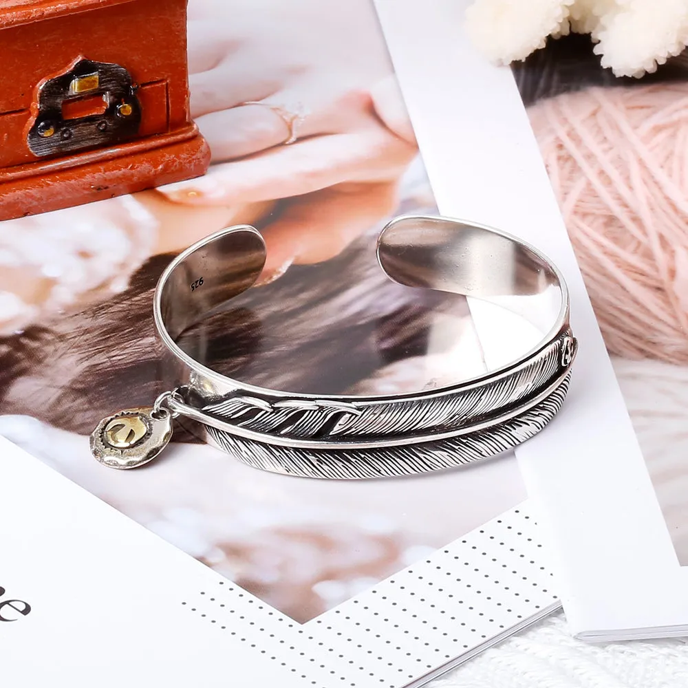 Feather Bangle – Be as a Feather sold by SARAH'S WHISPER product image thumbnail 2