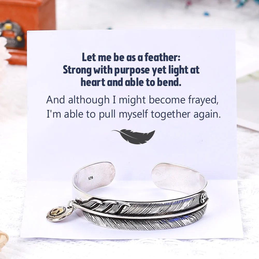 Feather Bangle – Be as a Feather sold by SARAH'S WHISPER product image thumbnail 3