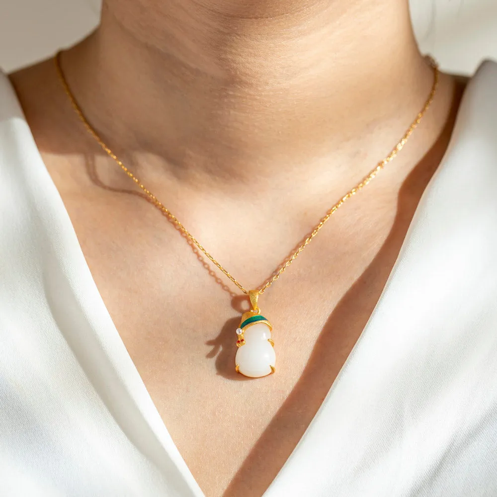 Jade Stone Necklace – Blessed with Abundance sold by SARAH'S WHISPER product image thumbnail 3