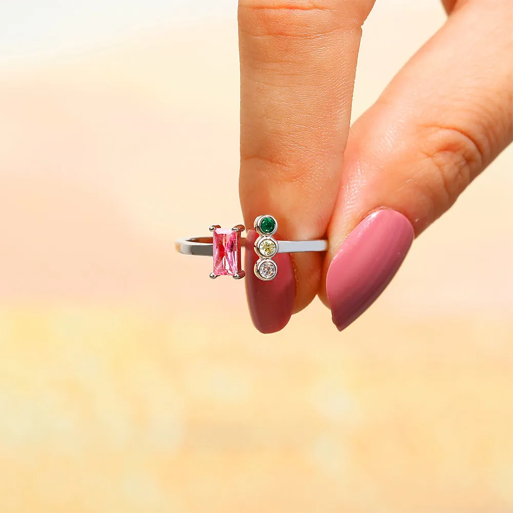 Mother’s Birthstone Ring – You and Me sold by SARAH'S WHISPER product image thumbnail 4
