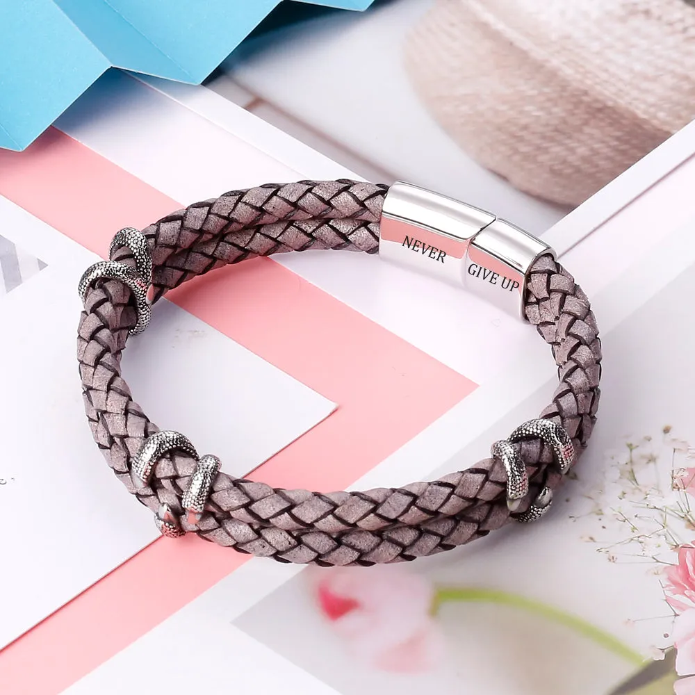 Rope Bracelets - Never Give Up Rope Bracelet sold by SARAH'S WHISPER product image thumbnail 3
