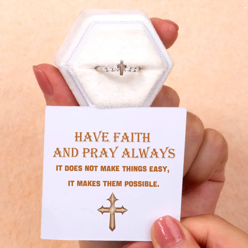 Protection Rings - Have Faith and Pray Always sold by SARAH'S WHISPER product image thumbnail 2