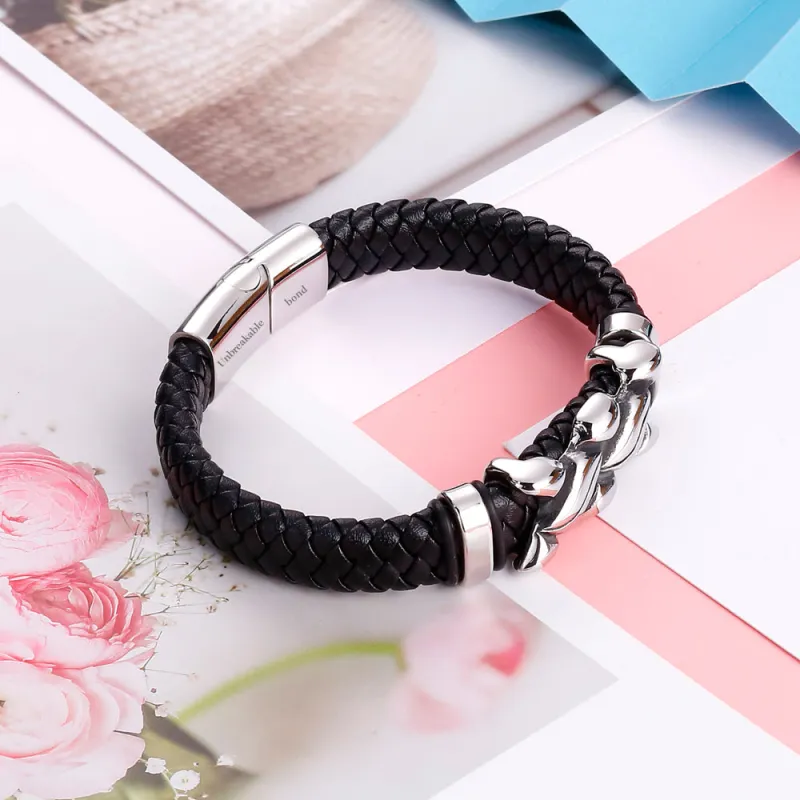 Steel Bracelet for Son - Mother Son Bond Never Break made by SARAH'S WHISPER