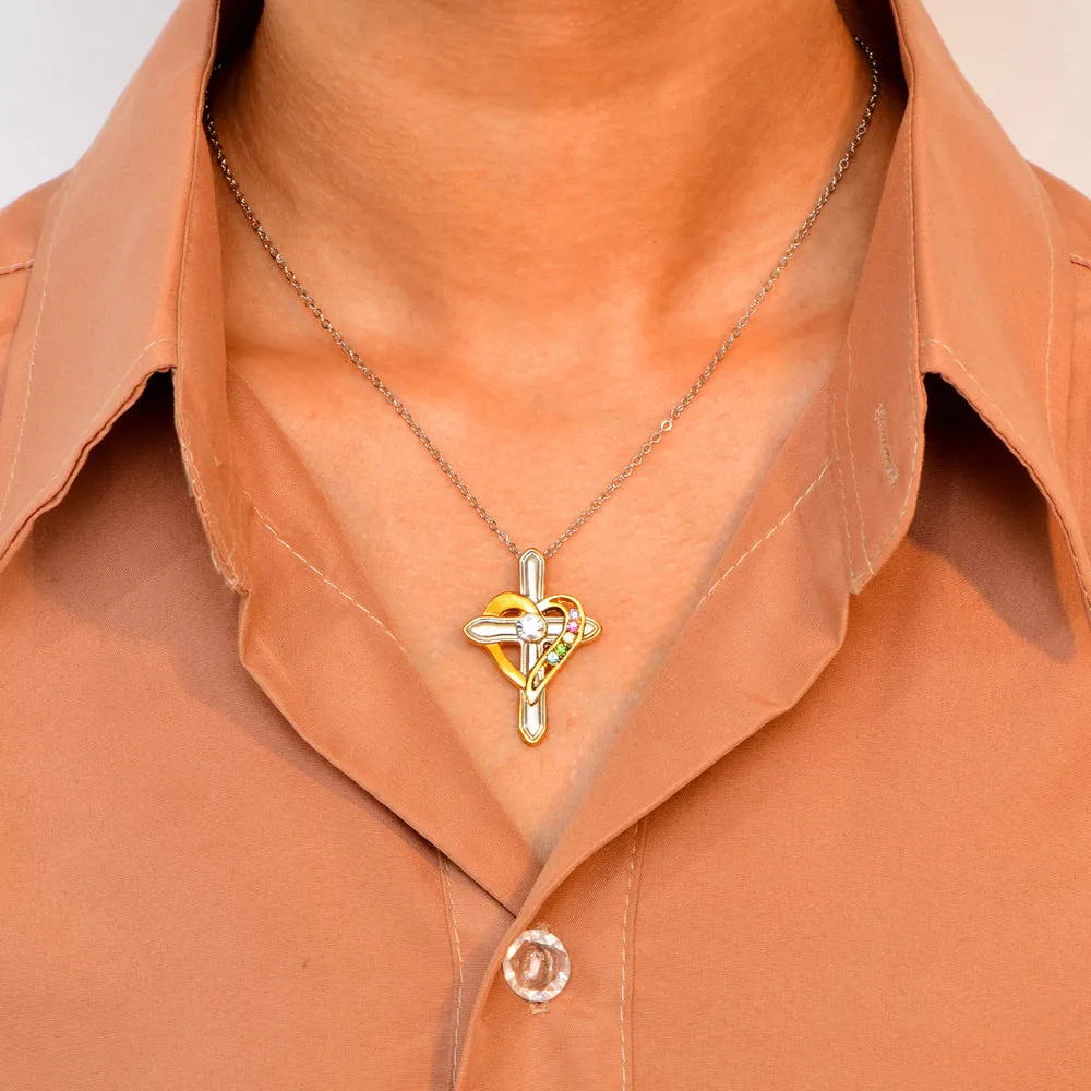Cross Necklaces for Daughter - Faith Hope Love sold by SARAH'S WHISPER product image thumbnail 3