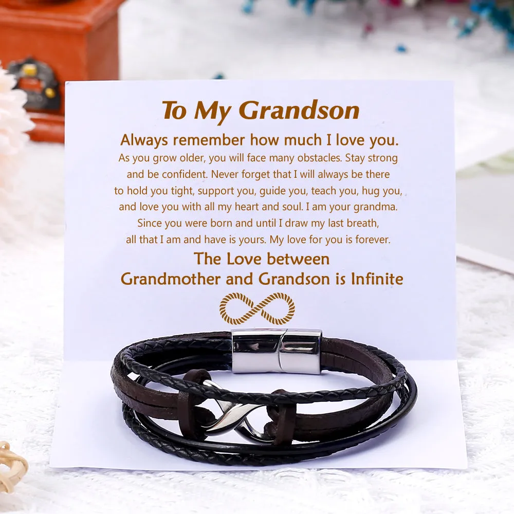 Bracelet Set for Grandson - Infinite Love Knot Bracelet sold by SARAH'S WHISPER product image thumbnail 2