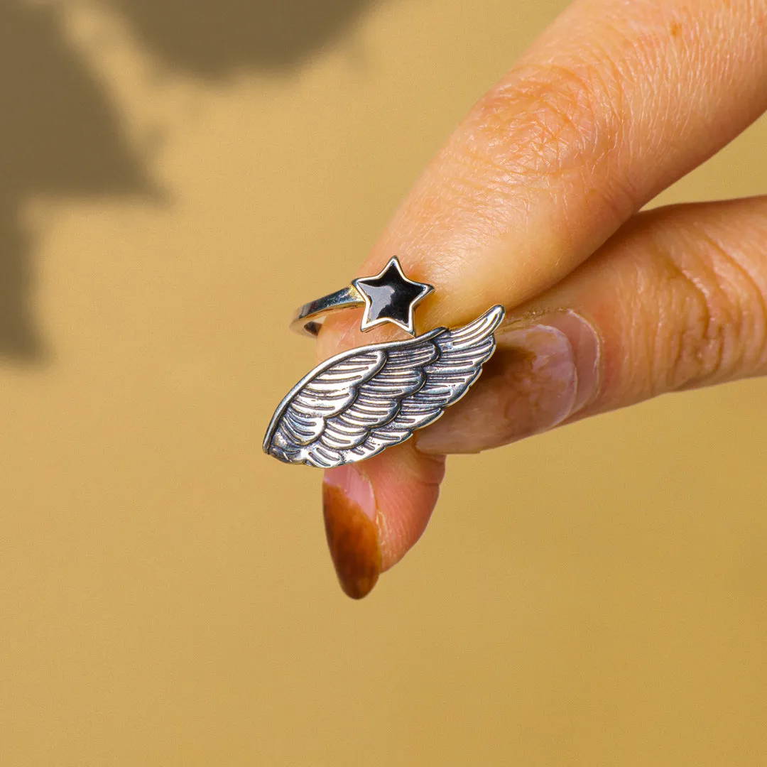 Wing Ring for Granddaughter - Always Be There for You sold by SARAH'S WHISPER product image thumbnail 4