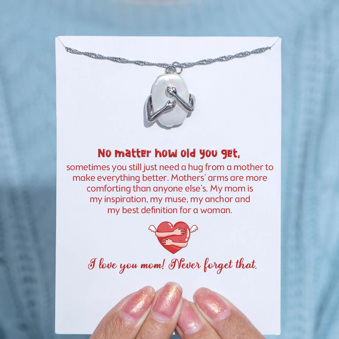 To My Mother "I love you mom" Hug Necklace sold by SARAH'S WHISPER product image thumbnail 2