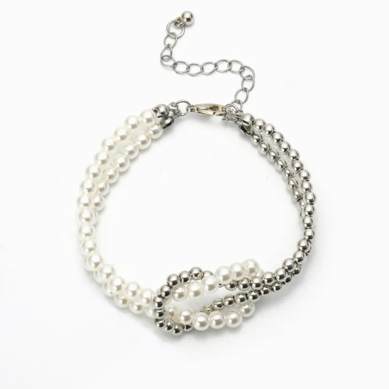 To My Granddaughter "Forever Linked Together" Pearl Braclet made by SARAH'S WHISPER