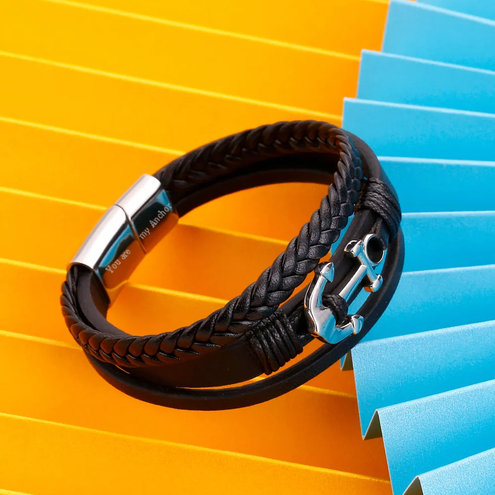 To My Son "You are my Anchor" Anchor Bracelet sold by SARAH'S WHISPER product image thumbnail 4