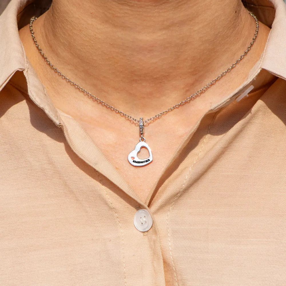 To My Granddaughter "you will always be in my heart" Heart Necklace sold by SARAH'S WHISPER product image thumbnail 5