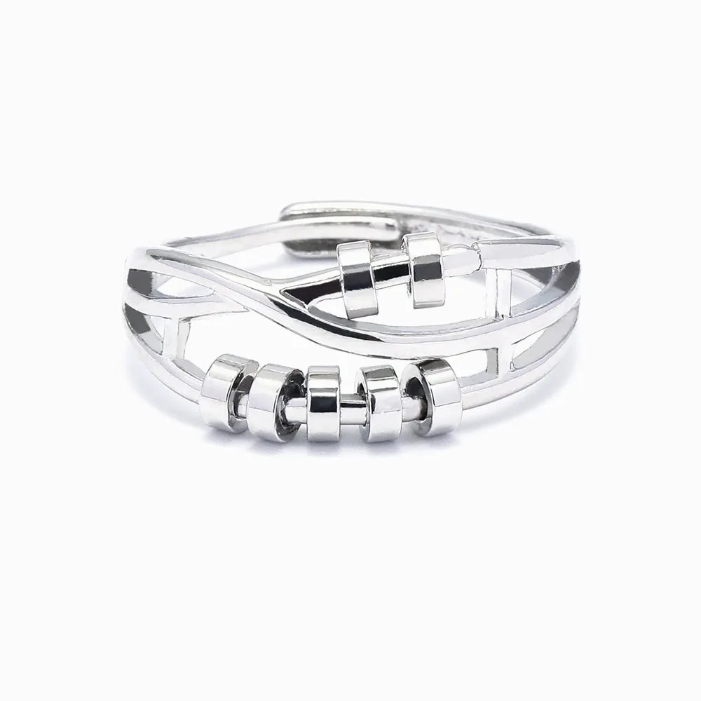 To My Beloved Granddaughter "You are not alone" Anxiety Ring sold by SARAH'S WHISPER