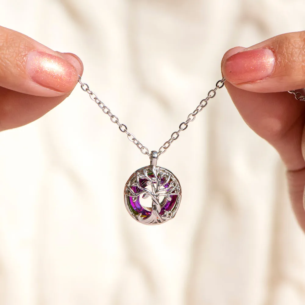 To My Granddaughter "We are strong together" Tree Necklace sold by SARAH'S WHISPER product image thumbnail 4