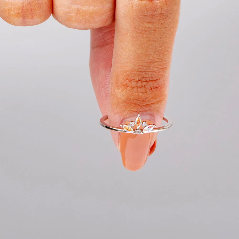 To My Granddaughter "Straighten your Crown" Crown Ring sold by SARAH'S WHISPER product image thumbnail 4