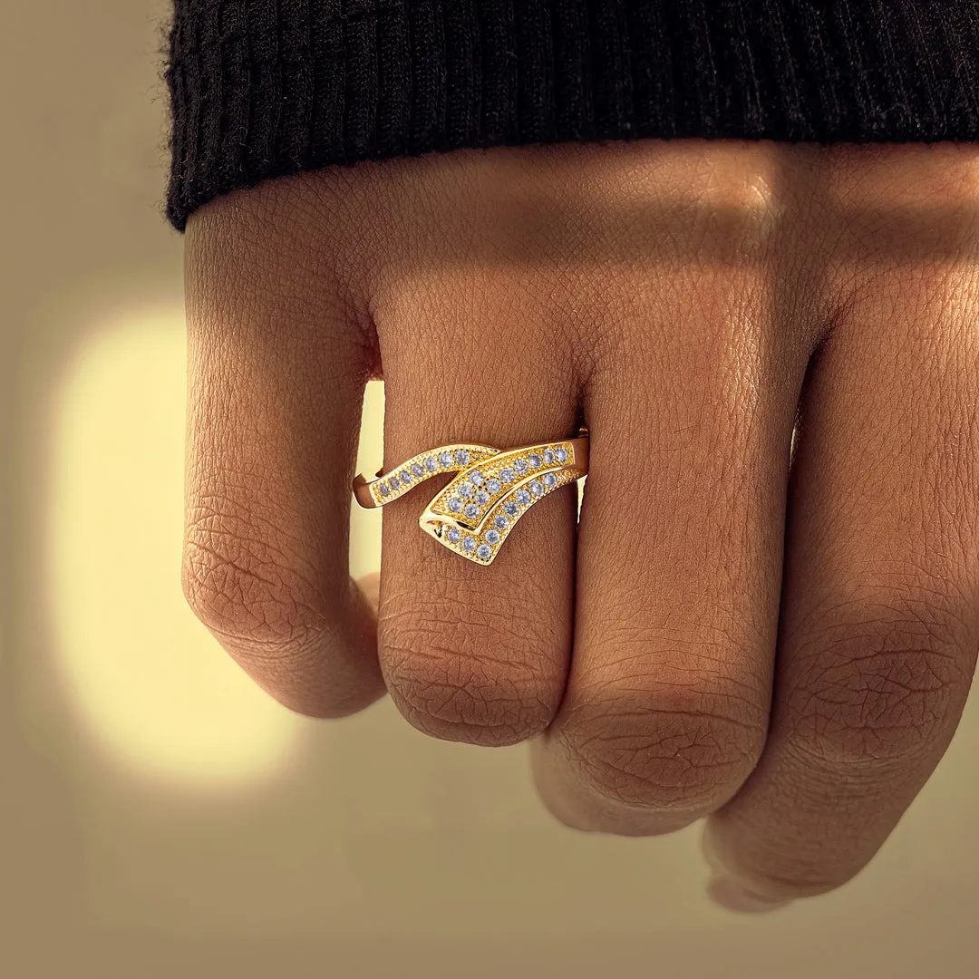 To My Daughter "Find your purpose and give your whole soul and heart to it" 18K Gold Plated Ring sold by SARAH'S WHISPER product image thumbnail 3