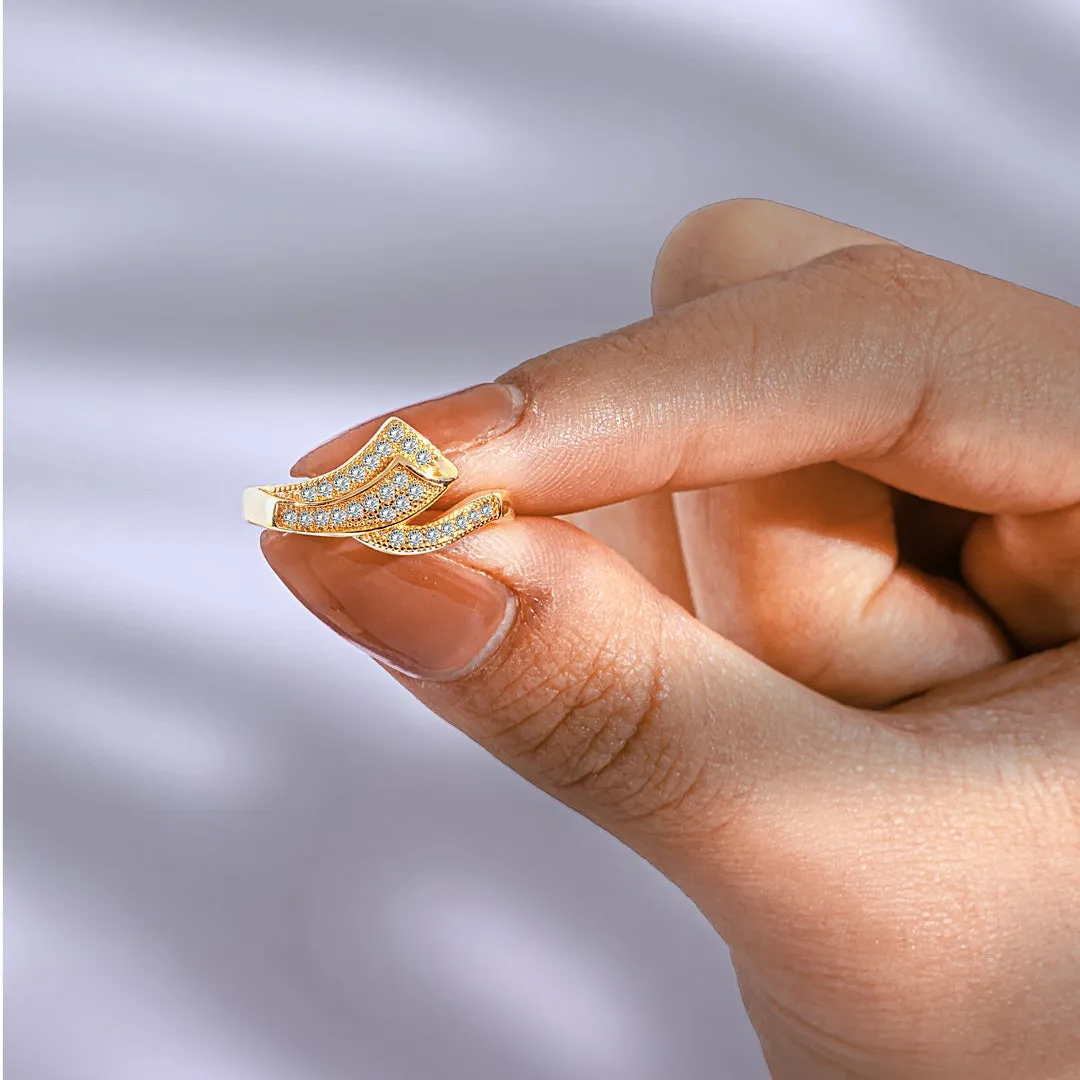 To My Daughter "Find your purpose and give your whole soul and heart to it" 18K Gold Plated Ring sold by SARAH'S WHISPER product image thumbnail 4