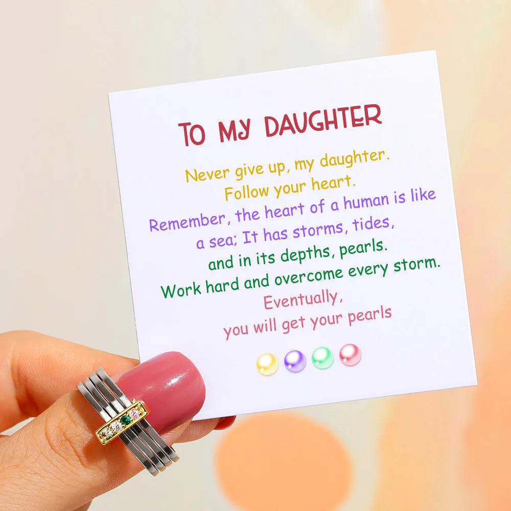 To My Daughter "Follow your heart" Dot Ring sold by SARAH'S WHISPER product image thumbnail 2