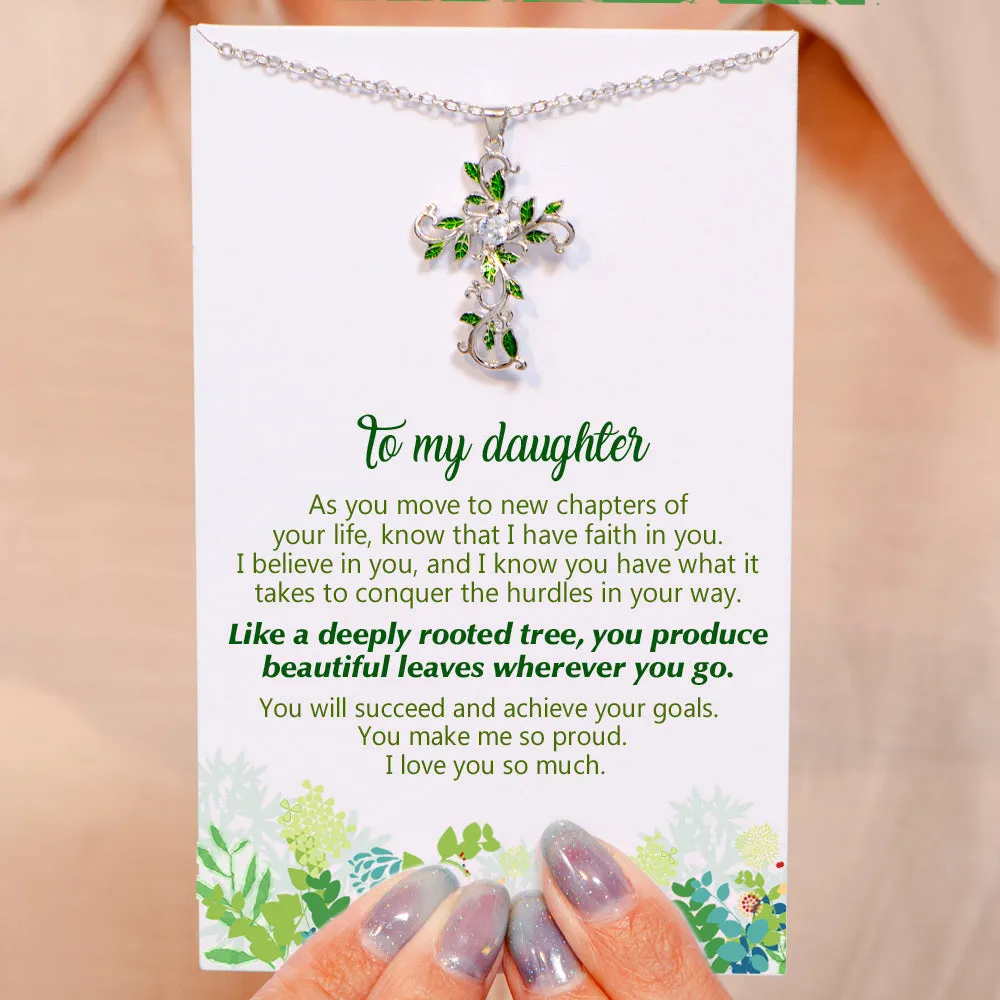 To My Daughter "Like a deeply rooted tree, you produce beautiful leaves wherever you go." Necklace sold by SARAH'S WHISPER product image thumbnail 2