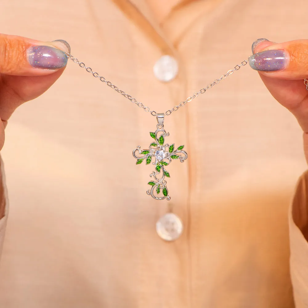 To My Daughter "Like a deeply rooted tree, you produce beautiful leaves wherever you go." Necklace sold by SARAH'S WHISPER product image thumbnail 4