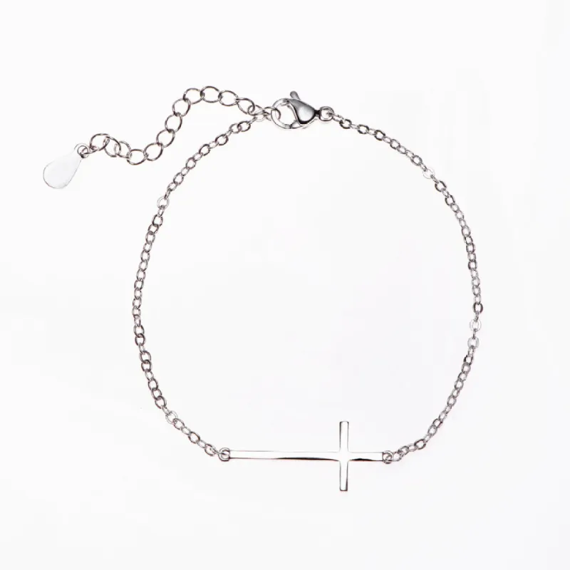 To My Daughter "PRAY ON IT PRAY OVER IT & PRAY THROUGH IT" Cross Bracelet sold by SARAH'S WHISPER