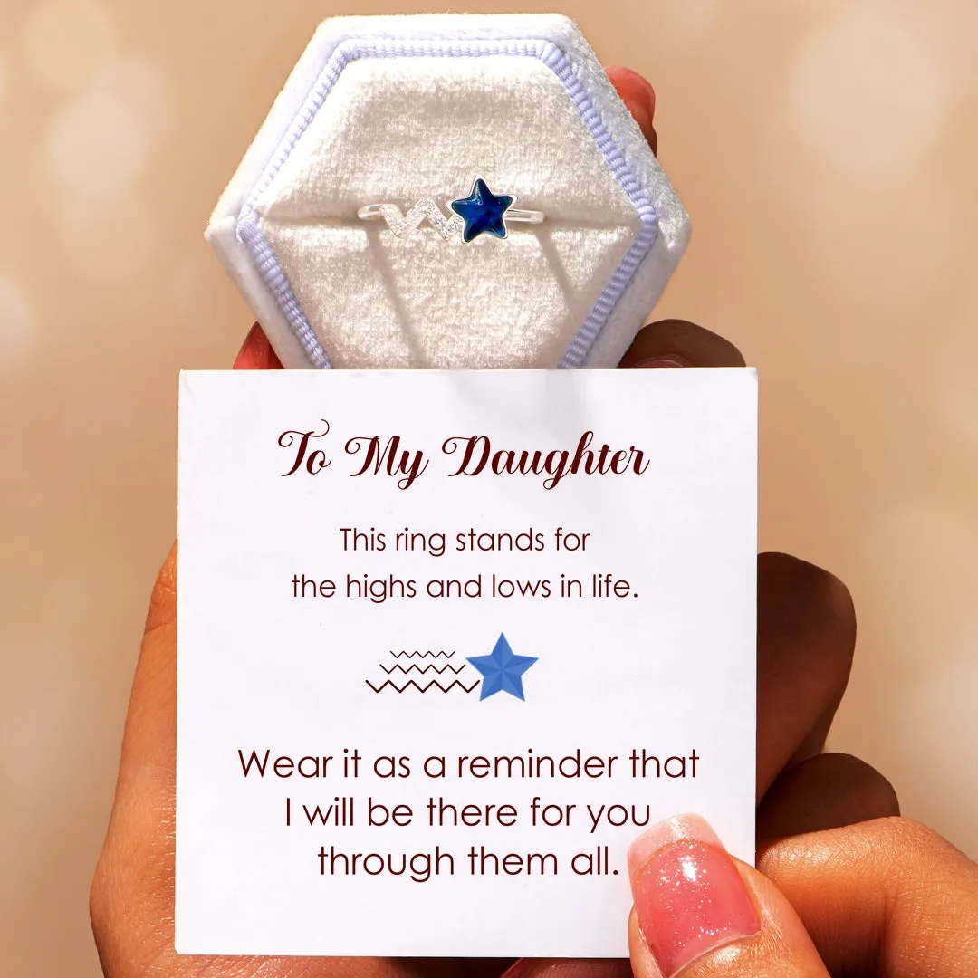 "I will be there for you through them all" Sterling Silver Adjustable Ring sold by SARAH'S WHISPER product image thumbnail 2