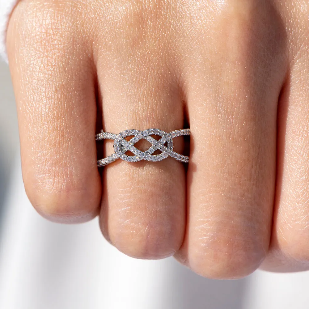 To My Daughter "Never forget how strong you are" Knot Ring sold by SARAH'S WHISPER product image thumbnail 3