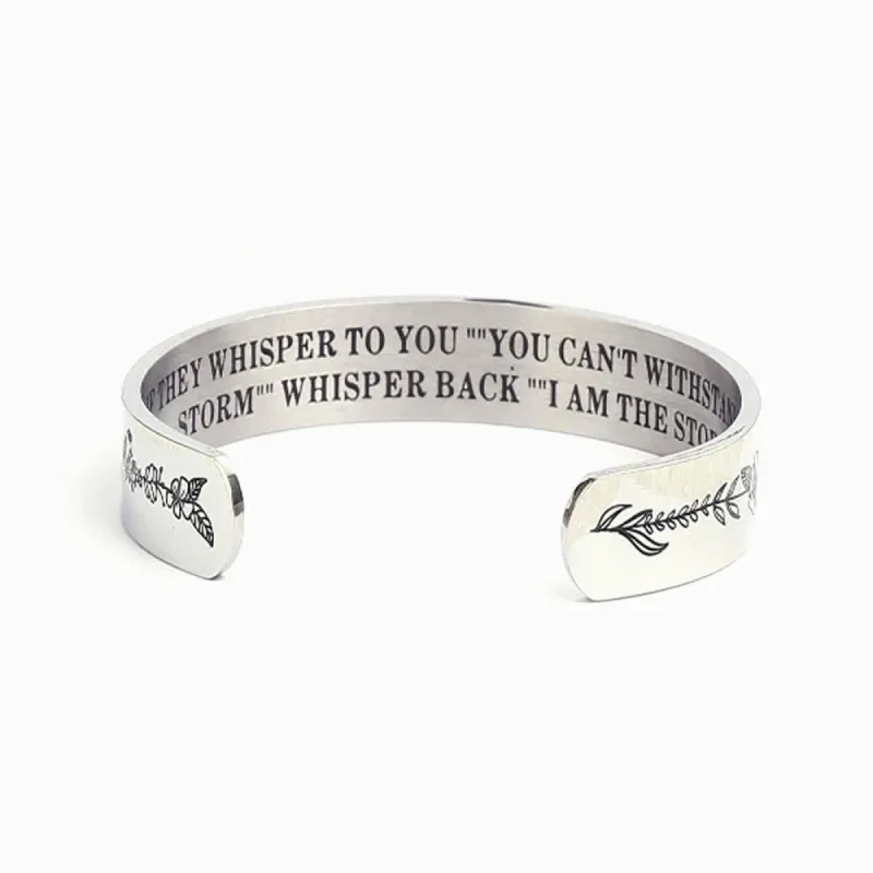 ‘I AM THE STORM’BRACELET made by SARAH'S WHISPER