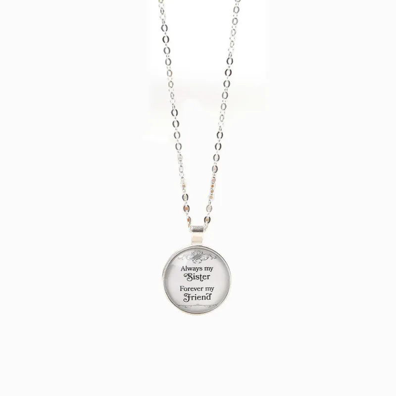 To My Sister "Always my Sister  Forever my Friend" Necklace sold by SARAH'S WHISPER
