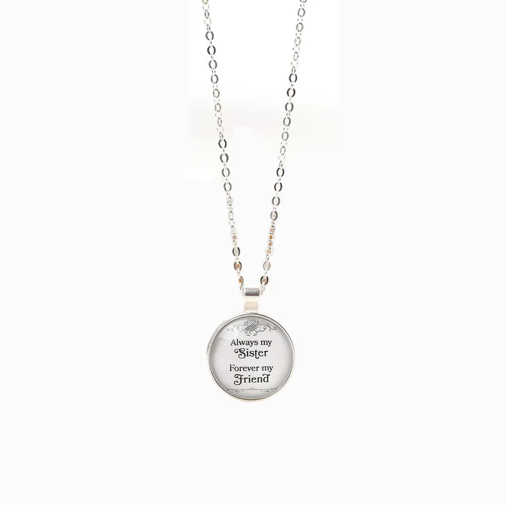To My Sister "Always my Sister Forever my Friend" Necklace sold by SARAH'S WHISPER