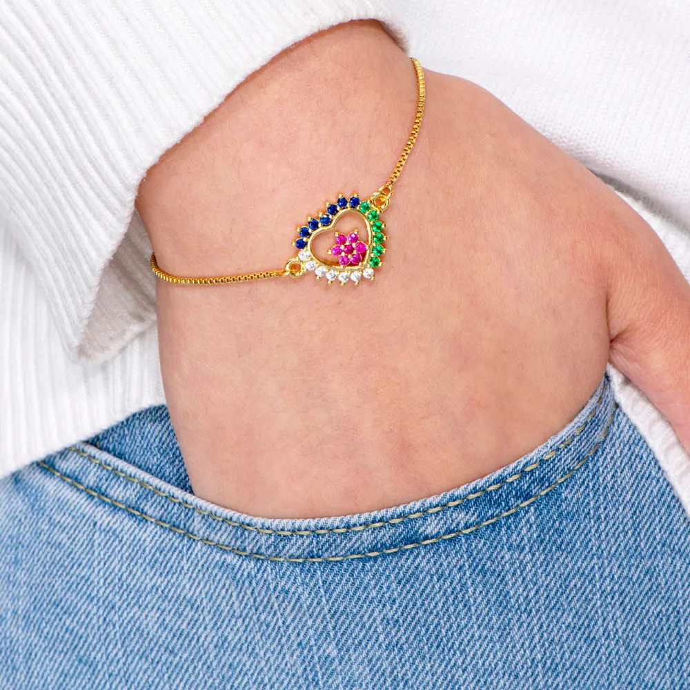 To My Daughter "Always love you" Heart Bracelet sold by SARAH'S WHISPER product image thumbnail 3