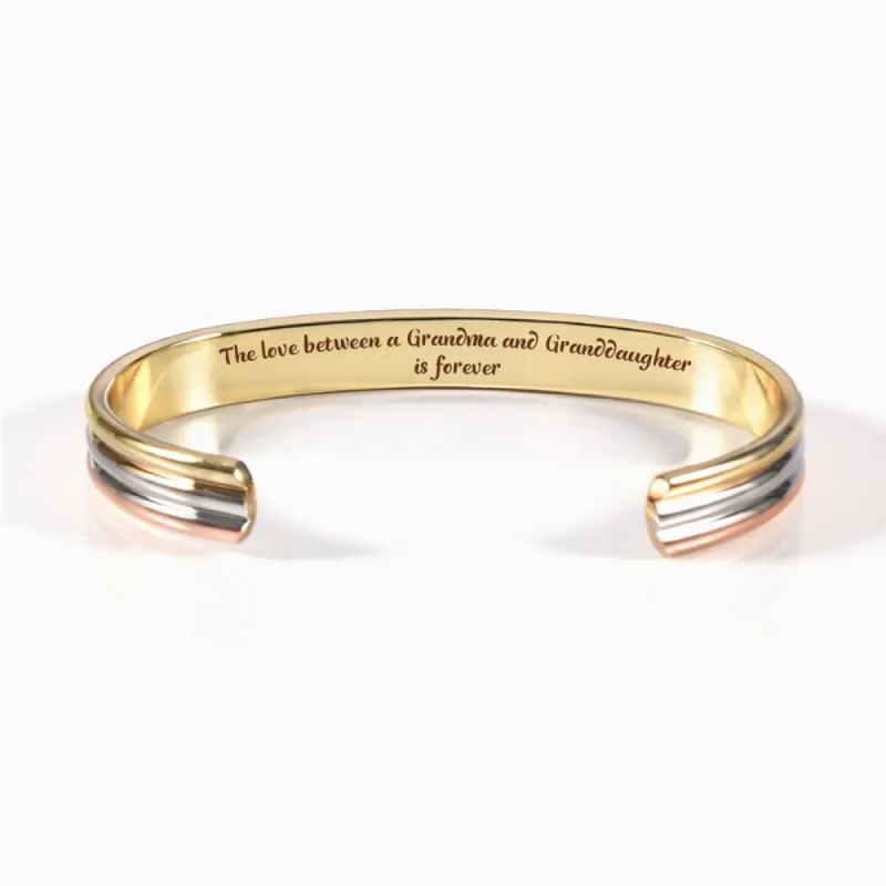To My GRANDDAUGHTER "The love between a [grandma] and granddaughter is forever" Bracelet sold by SARAH'S WHISPER