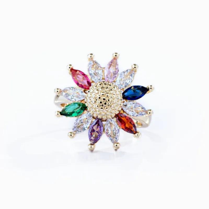 To My Daughter "You are my sunshine" Adjustable Ring sold by SARAH'S WHISPER