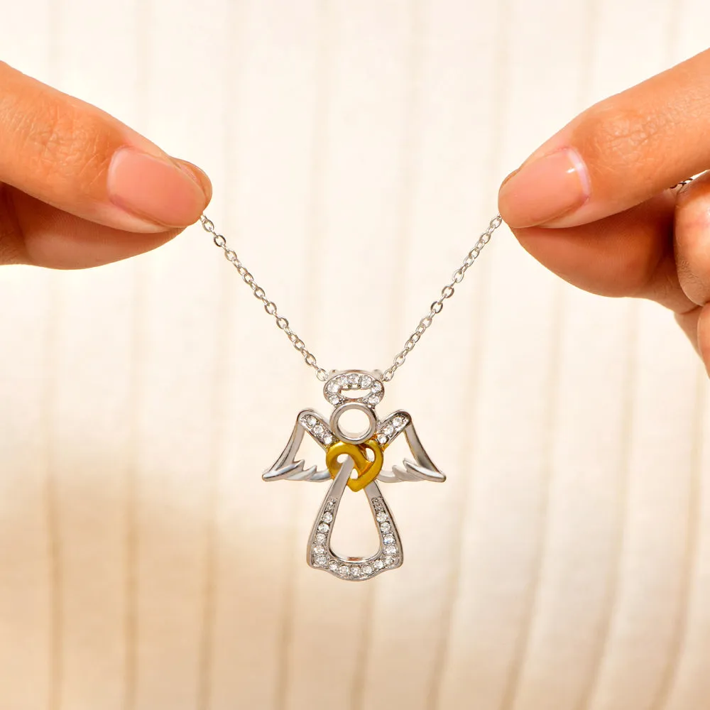 To My Daughter "May the Angels protect you" Pendant Necklace sold by SARAH'S WHISPER product image thumbnail 4