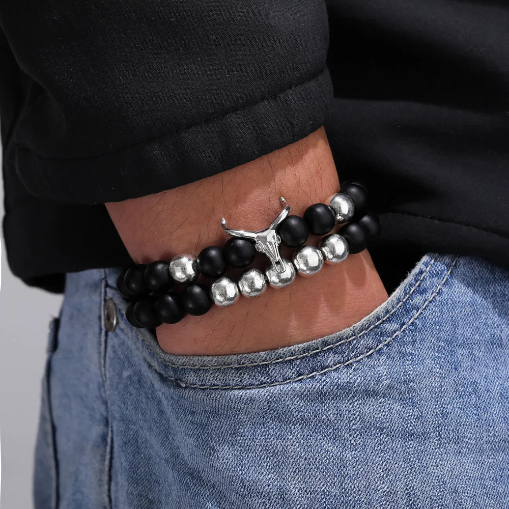 To My Son "You are a warrior" Beads Bracelet sold by SARAH'S WHISPER product image thumbnail 3