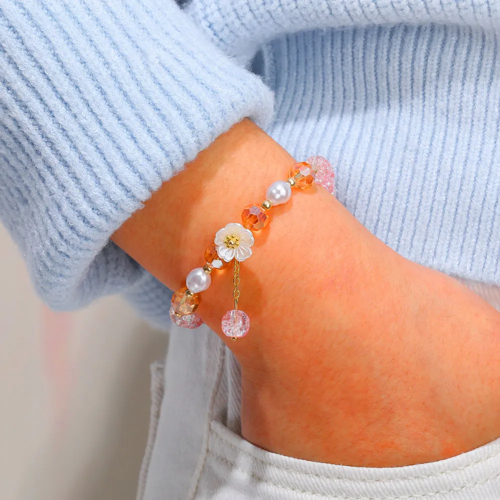 To My Granddaughter "You bloom like a flower" Flower Bracelet sold by SARAH'S WHISPER product image thumbnail 3