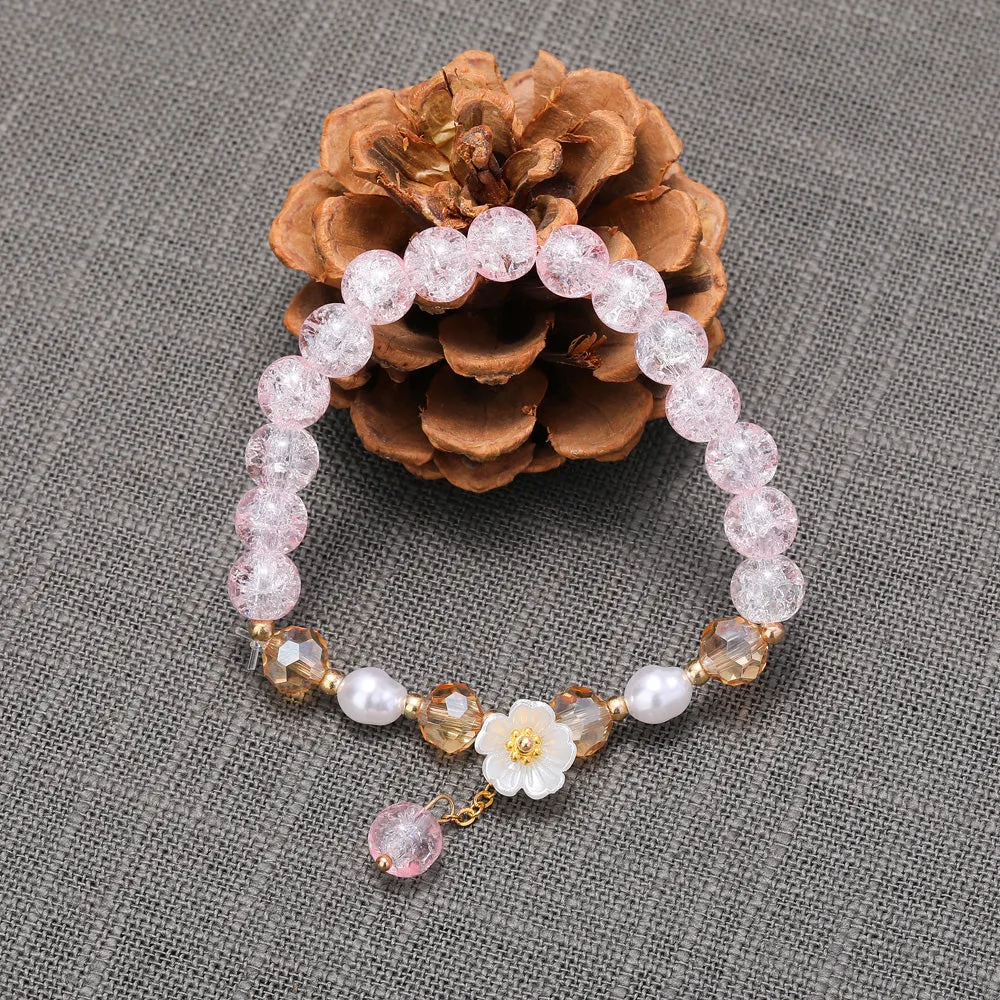 To My Granddaughter "You bloom like a flower" Flower Bracelet sold by SARAH'S WHISPER product image thumbnail 4