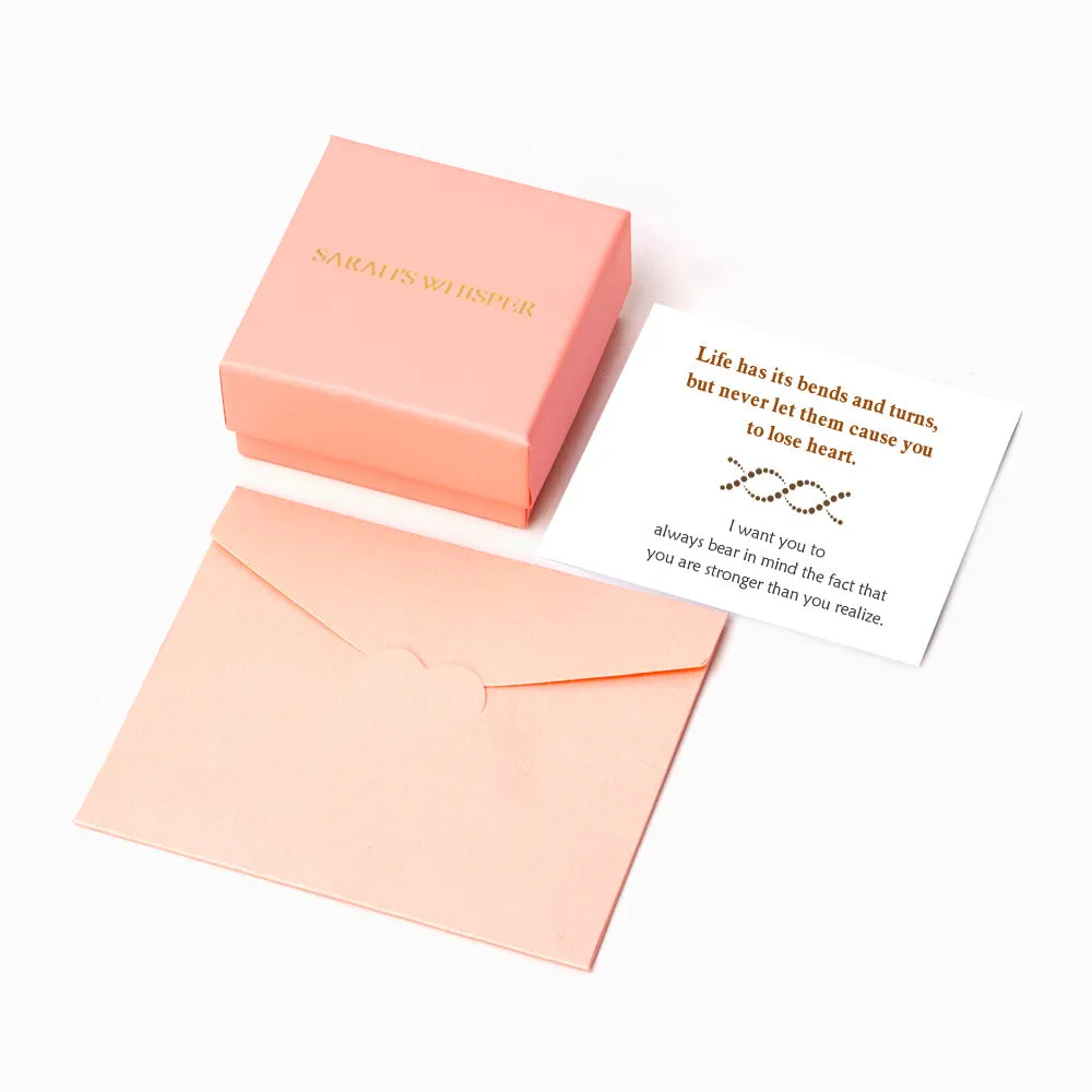 "Life has its bends and turns, but never let them cause you to lose heart." Twist Bracelet sold by SARAH'S WHISPER product image thumbnail 5