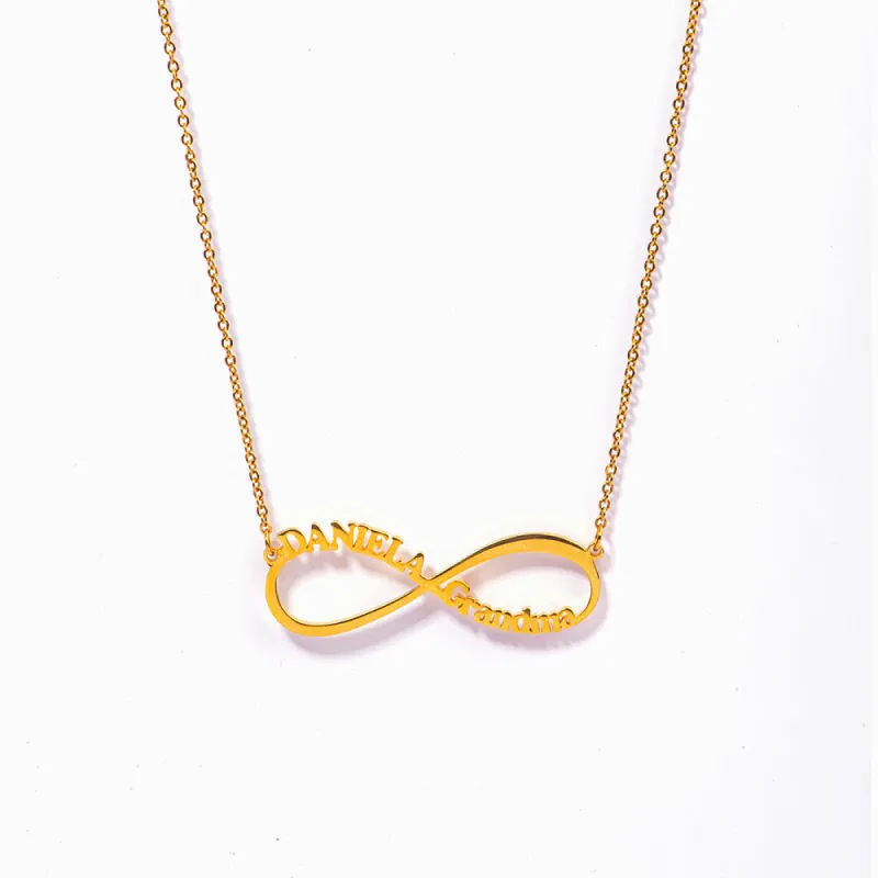[Custom Name] To My Granddaughter "I have loved you even before you were born and I will love you till infinity." Infinite Love Necklace made by SARAH'S WHISPER